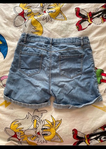 Mavi Mini Denim Şort - Görsel 2