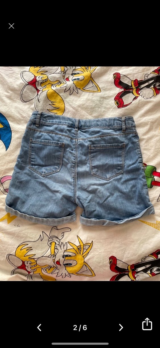 Mavi Mini Denim Şort - Görsel 2