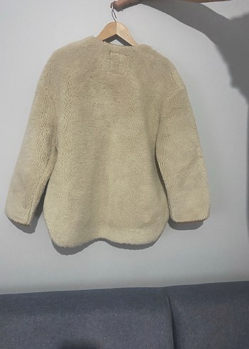 l Beden camel Renk Bej Kürklü Midi Kadın Ceket
