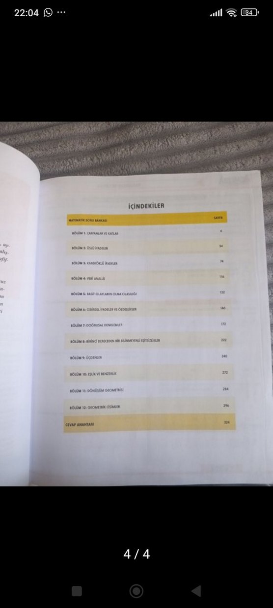 8. Sınıf Matematik Soru Bankası - Görsel 4