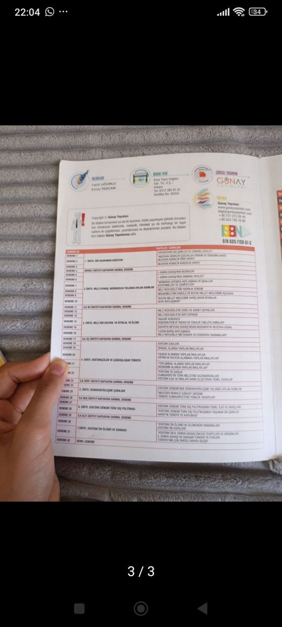 8. Sınıf Haftalık Denemeler Bumerang - Görsel 3