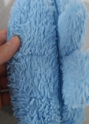 Kız Çocuk Mavi Peluş kalemlik - Görsel 4