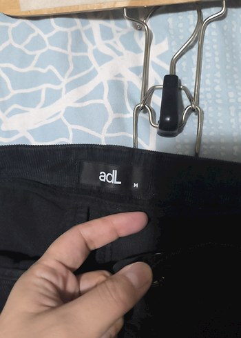 Siyah kadife Kadın Pantolon - Görsel 4