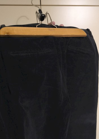 Siyah kadife Kadın Pantolon - Görsel 3