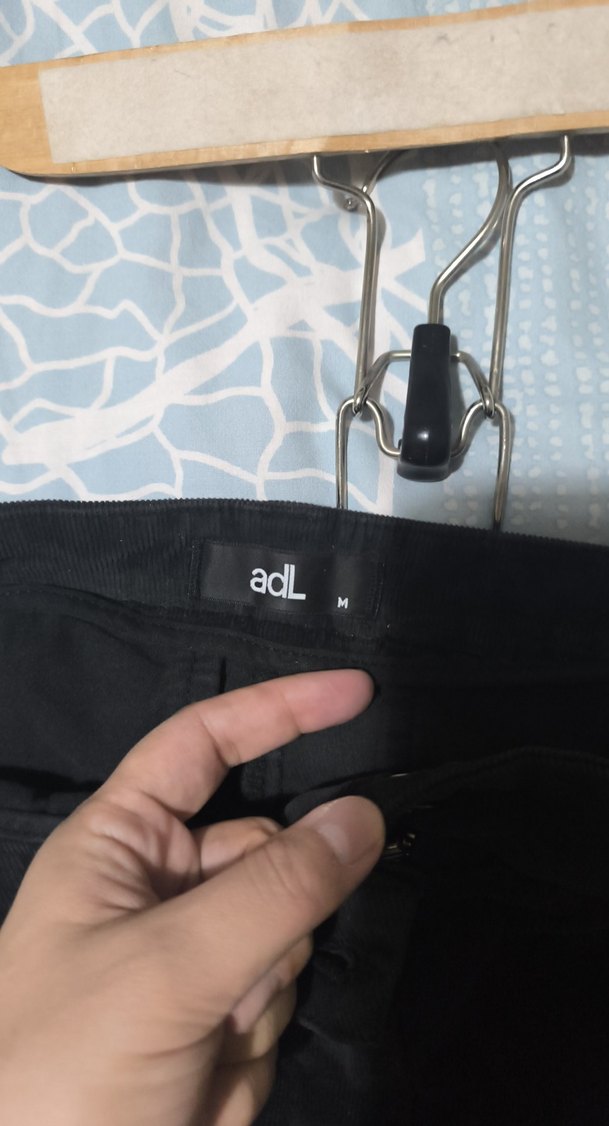 Siyah kadife Kadın Pantolon - Görsel 4