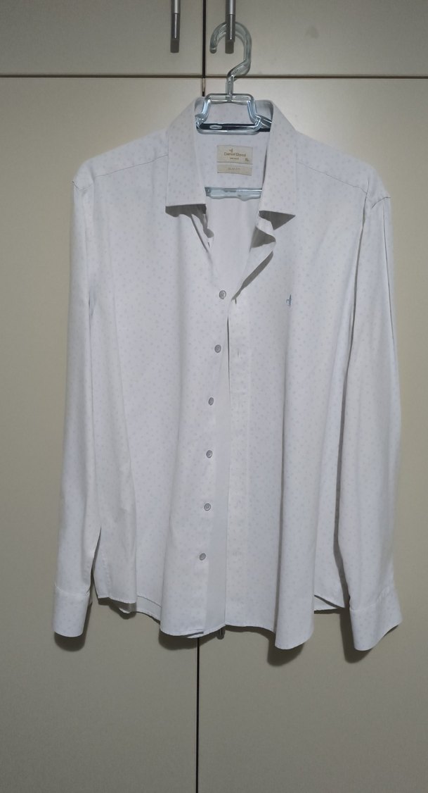 Erkek Beyaz Pamuklu Gömlek - Görsel 3