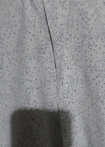 Mavi Gri Pamuklu Uzun Kollu Erkek Gömlek - Görsel 4