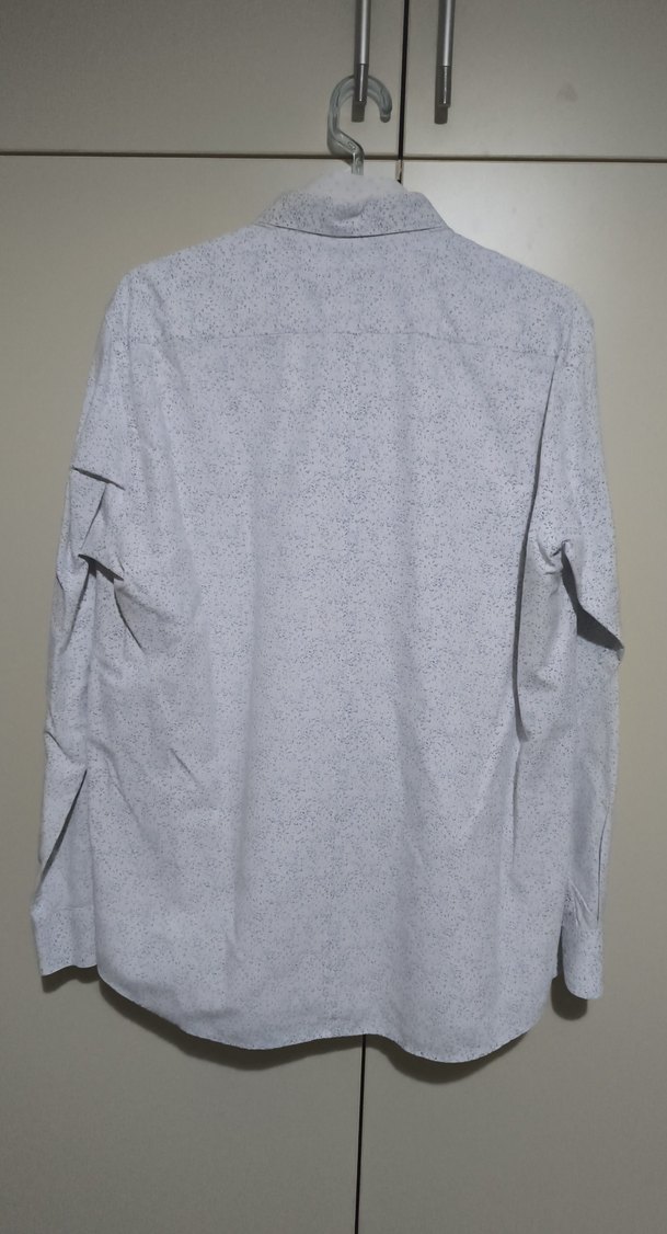 Mavi Gri Pamuklu Uzun Kollu Erkek Gömlek - Görsel 5