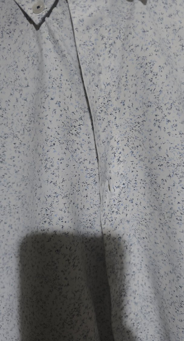 Mavi Gri Pamuklu Uzun Kollu Erkek Gömlek - Görsel 4