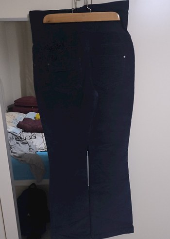 lacivert Hamile kadife Pantolon - Görsel 4