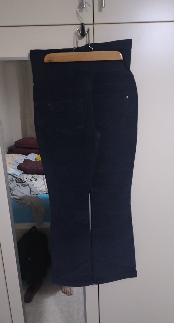 lacivert Hamile kadife Pantolon - Görsel 4