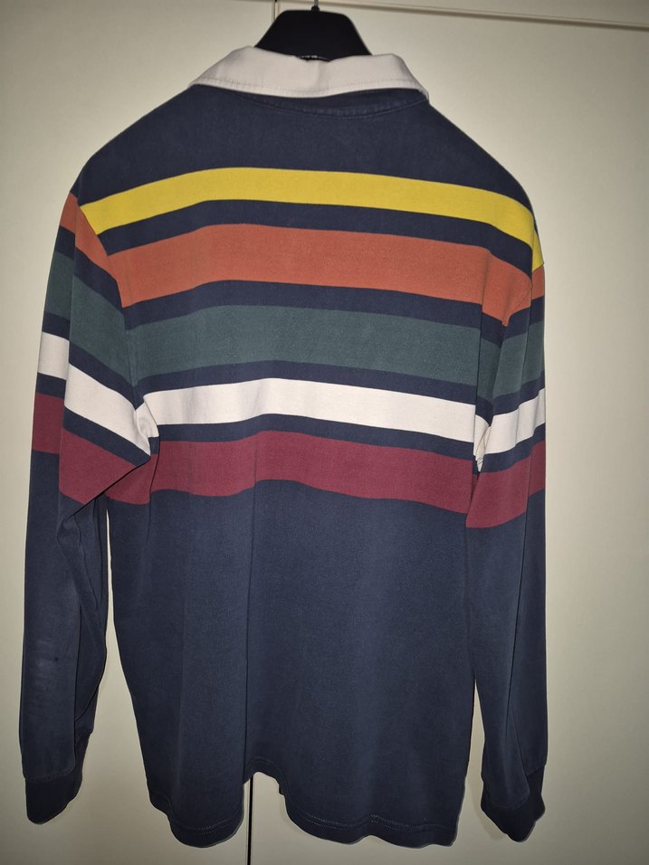 Çok Renkli Uzun Kollu Polo Tişört - Görsel 3