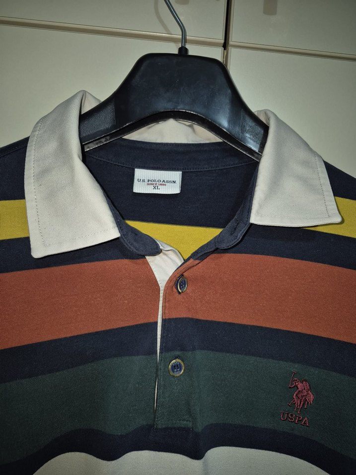 Çok Renkli Uzun Kollu Polo Tişört - Görsel 2