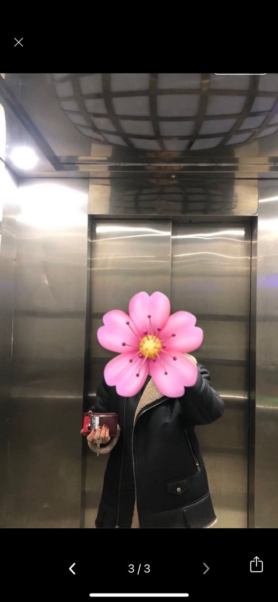 Stradivarius Kürklü Gri Deri Biker Ceket - Görsel 3