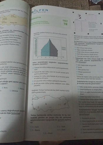 Beden Renk Bilfen yayınları TYT AYT Coğrafya Kazanım Tarama Testleri