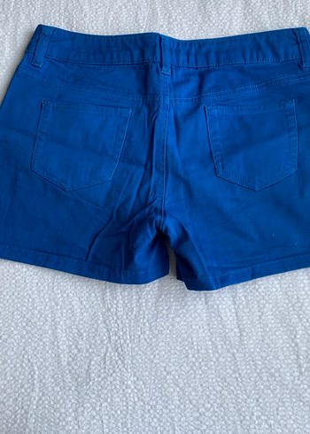 Koyu Mavi Mini Denim Şort - Görsel 2