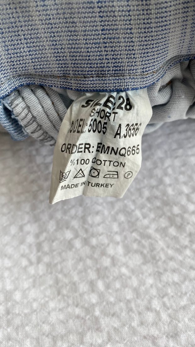 Kadın Mavi Renkli Mini Denim Şort - Görsel 3