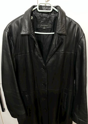Uzun Deri Ceket - Görsel 2