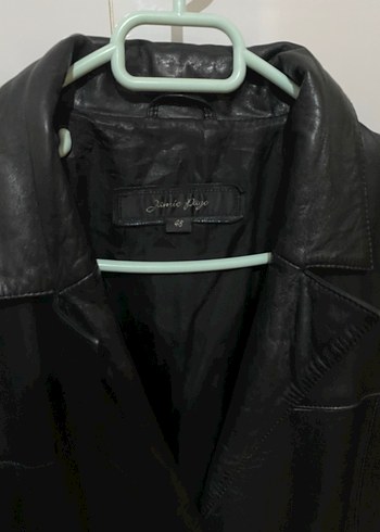 Uzun Deri Ceket - Görsel 4