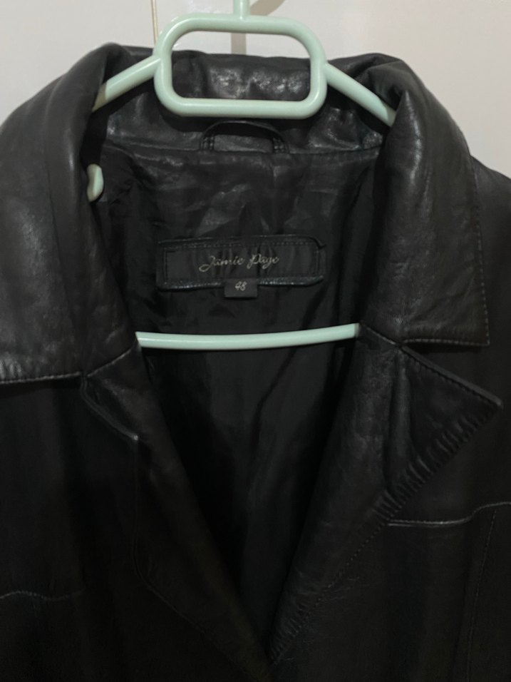 Uzun Deri Ceket - Görsel 4