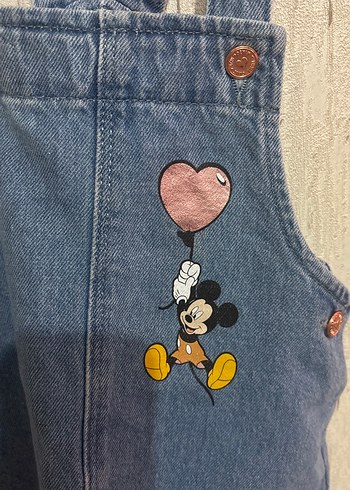 LC Waikiki Mickey Mouse Kız Kot Elbise
