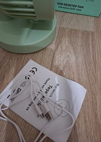 Everest Masaüstü Yeşil USB Fan - Görsel 11