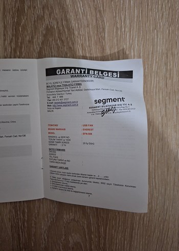 Everest Masaüstü Yeşil USB Fan - Görsel 13