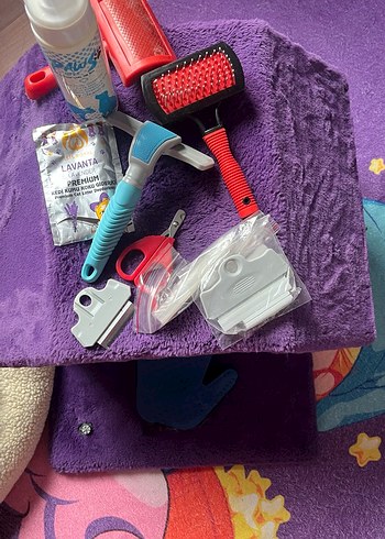 Renkli Mor Kedi Aksesuarları Seti - Görsel 3