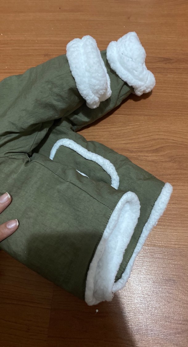 Erkek Çocuk Düğmeli Yeşil Mont civil - Görsel 3