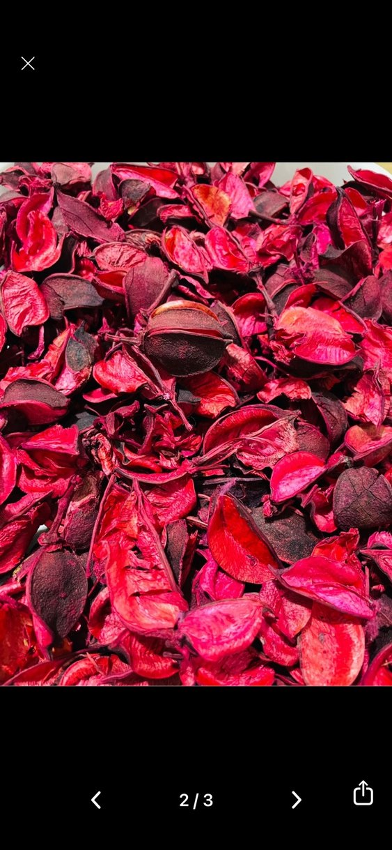 Kırmızı Renkli Kurutulmuş Potpourri - Görsel 2