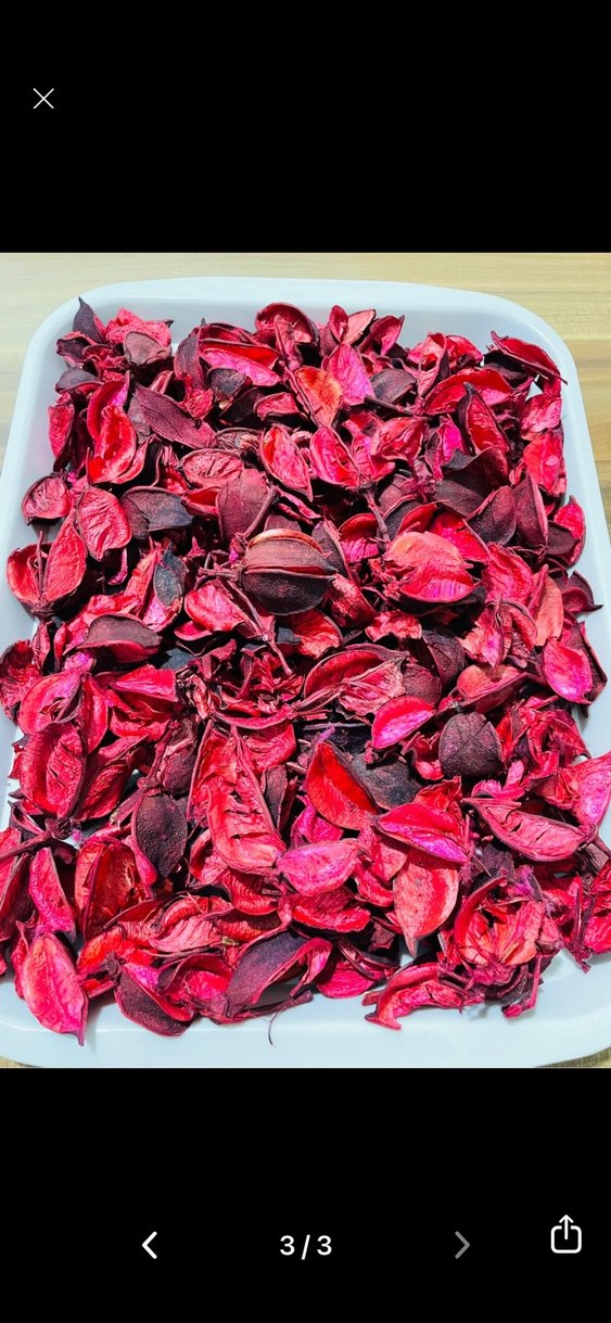 Kırmızı Renkli Kurutulmuş Potpourri - Görsel 3