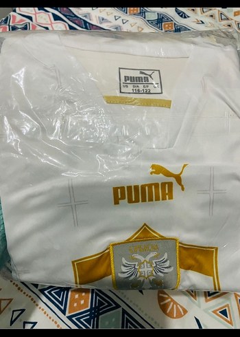 Beyaz Puma Erkek çocuk Spor Tişört şort takımı10 Numara 6 yaş - Görsel 7