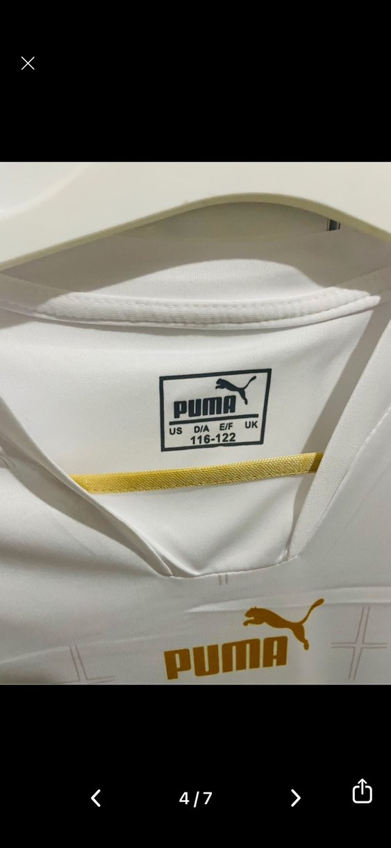 Beyaz Puma Erkek çocuk Spor Tişört şort takımı10 Numara 6 yaş - Görsel 4