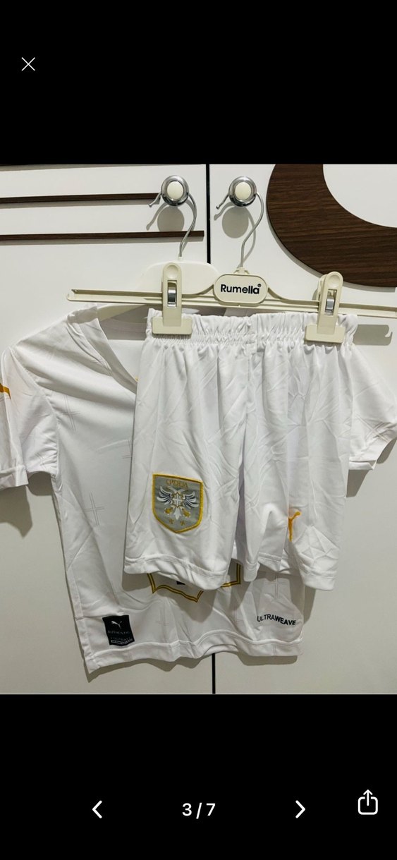 Beyaz Puma Erkek çocuk Spor Tişört şort takımı10 Numara 6 yaş - Görsel 3