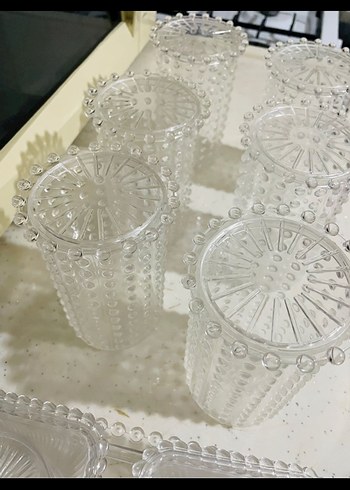 Boncuk set Mika kahvaltılık ve 6 mika kavanoz - Görsel 5