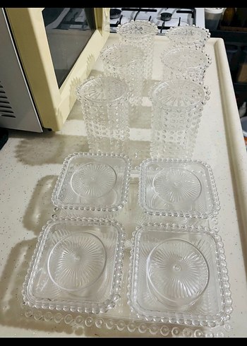 Boncuk set Mika kahvaltılık ve 6 mika kavanoz - Görsel 6