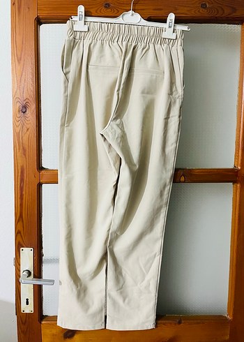 Bej Midi Kumaş Kadın Pantolon - Görsel 3