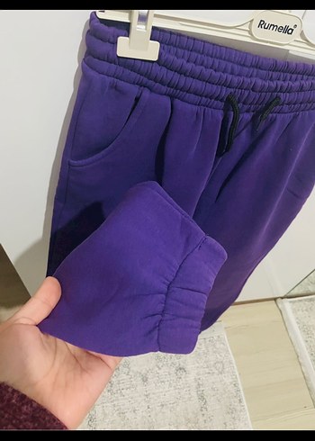 Mor Kadın Rahat Kesim Eşofman Altı - Görsel 4