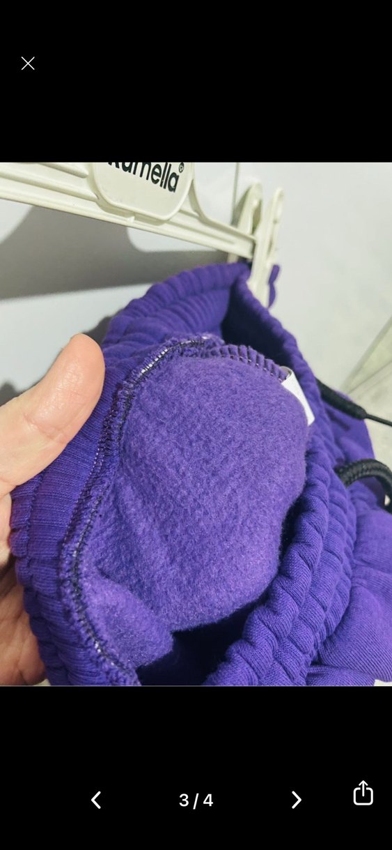 Mor Kadın Rahat Kesim Eşofman Altı - Görsel 3