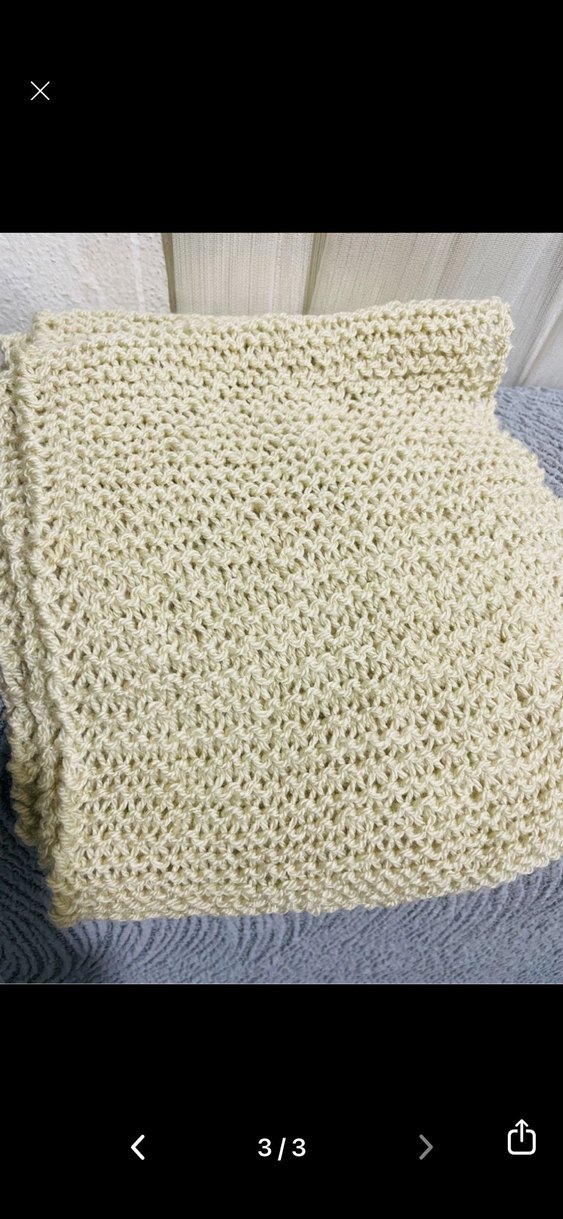 Beyaz Örgü Kadın Boyunluk - Görsel 3