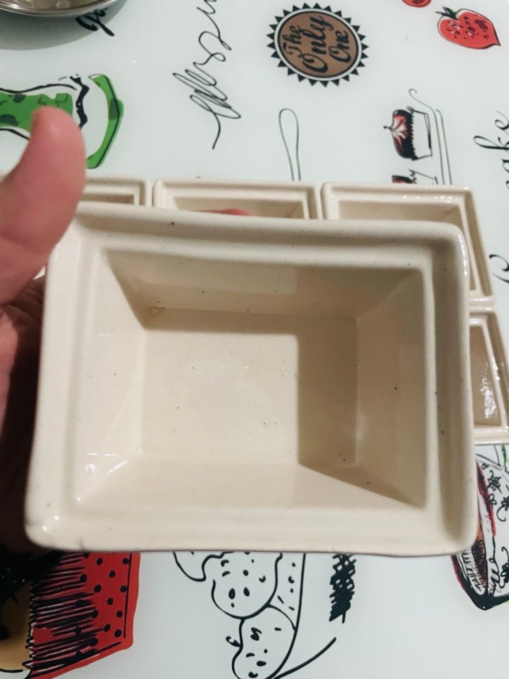 Bej Renkli 6'lı Dikdörtgen Saklama Kabı Seti - Görsel 2