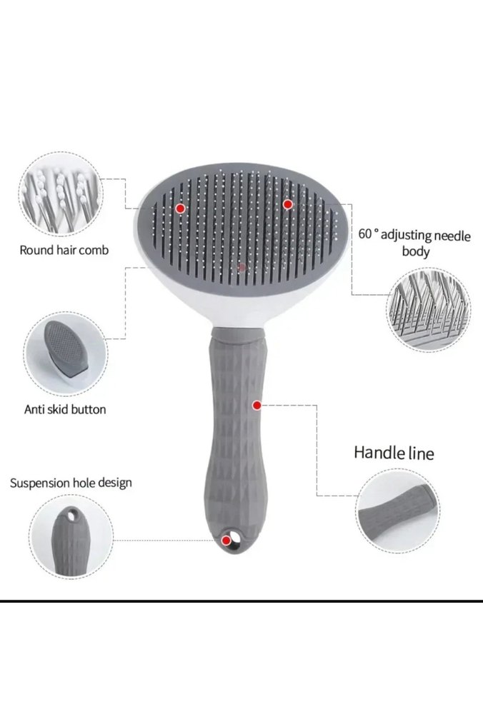 Gri Kedi Tüyü Toplama Fırçası - Görsel 2