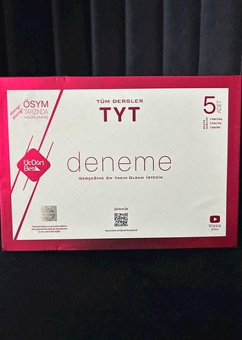 TYT 5'li Deneme Seti 345 üçdörtbeş yayınları