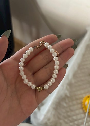 İnci Boncuklu Minimalist Bileklik