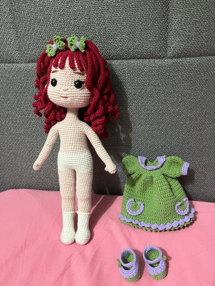 Amigurumi menekşe bebek - Görsel 2