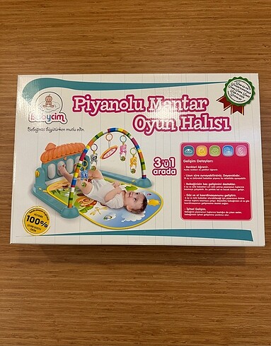 Piyanolu Bebek Oyun Halısı