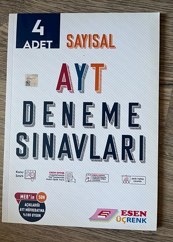 4 Adet Sayısal AYT Deneme Sınavları