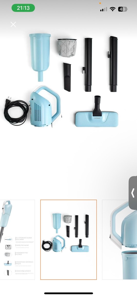 Arzum Gırgır 2'si 1 Arada Dikey Elektrikli Süpürge 550W - Görsel 2