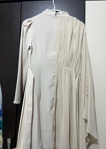 Krem tesettür şık takım - Görsel 2