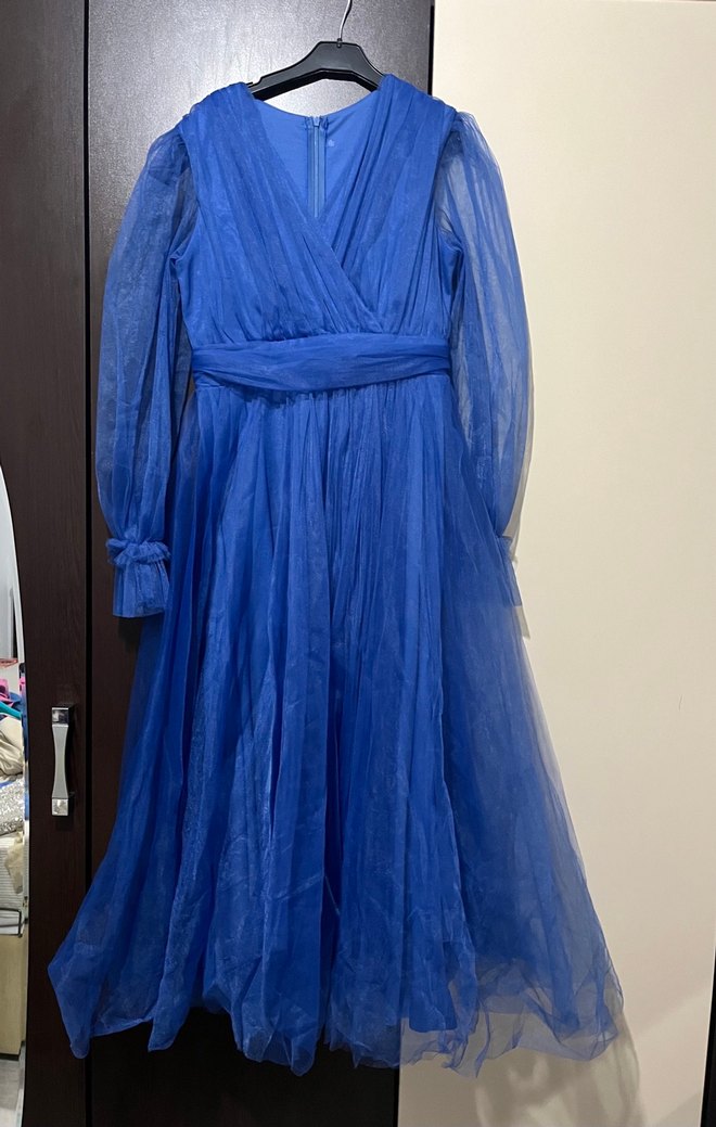 Mavi Abiye Elbise - Görsel 2